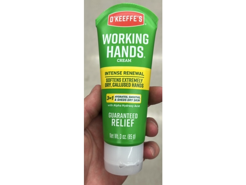 O'Keeffe's Working Hands Cream, Intense Renewal, 3 oz/85 g