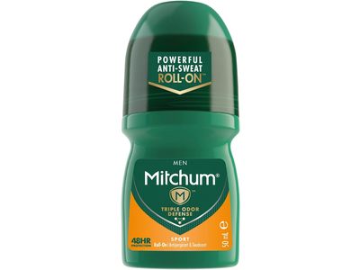 Mitchum Triple Odor Defense Antiperspirant & Deodorant Roll On, Sport, 50 mL