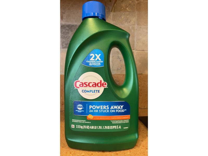 Cascade Complete Powers Away, Citrus Breeze, 75 oz/1.70 L