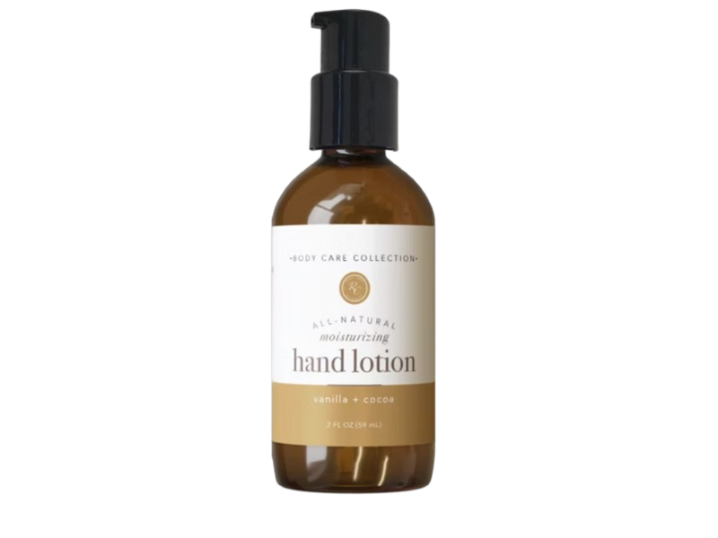 Rowe Casa Organics Body Care Collection Moisturizing Hand Lotion, Vanilla + Cocoa, 2 fl oz/59 mL