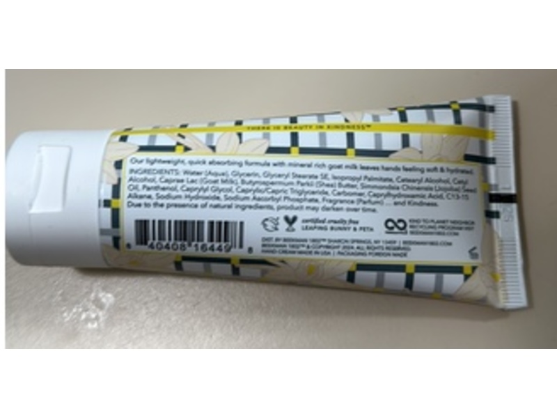 Beekman 1802 Gold Milk Hand Cream, Vanilla Absolute, 2 fl oz/59 mL