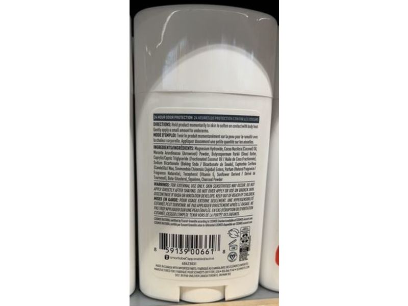 Signature Schmidt's Natural Deodorant, Charcoal & Magnesium, 2.65 oz/75 g