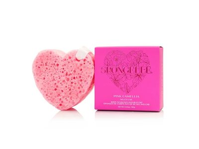 Spongelle Body Sponge & Body Wash, Pink Camellia, 3.5 oz/99 g