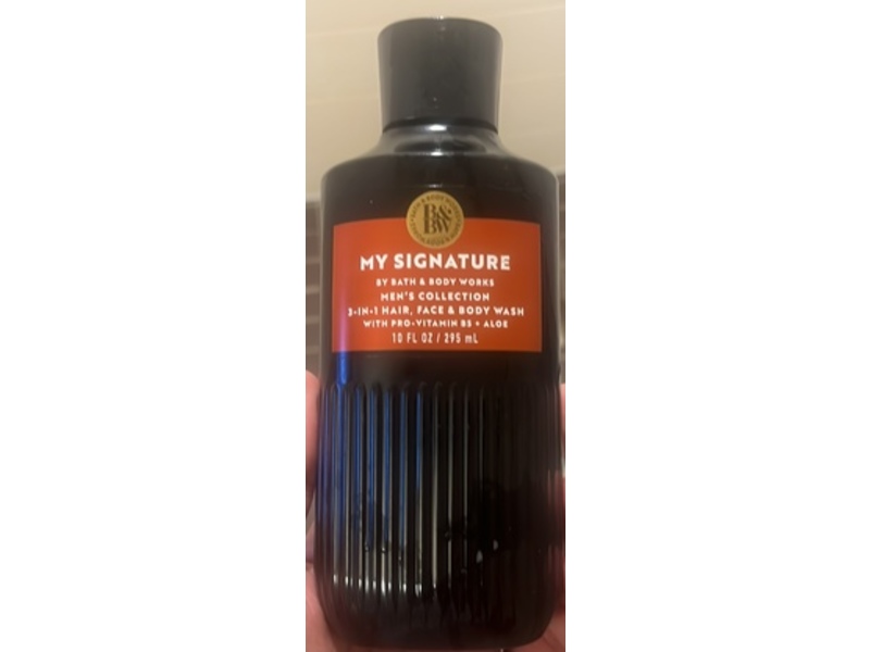Bath & Body Works Men's Collection 3-In-1 Hair, Face & Body Wash, My Signature, 10 fl oz/295 mL