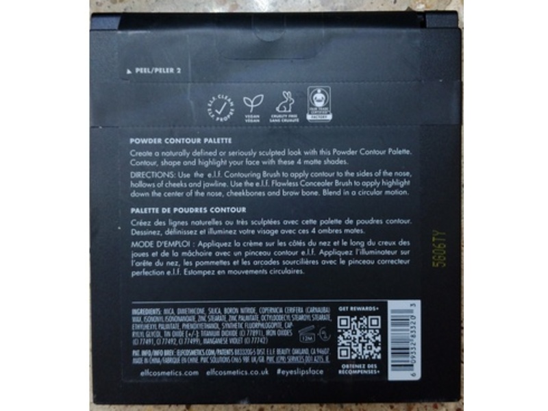 e.l.f. Cosmetics Contour Palette, Light/Medium, 0.56 oz/16 g