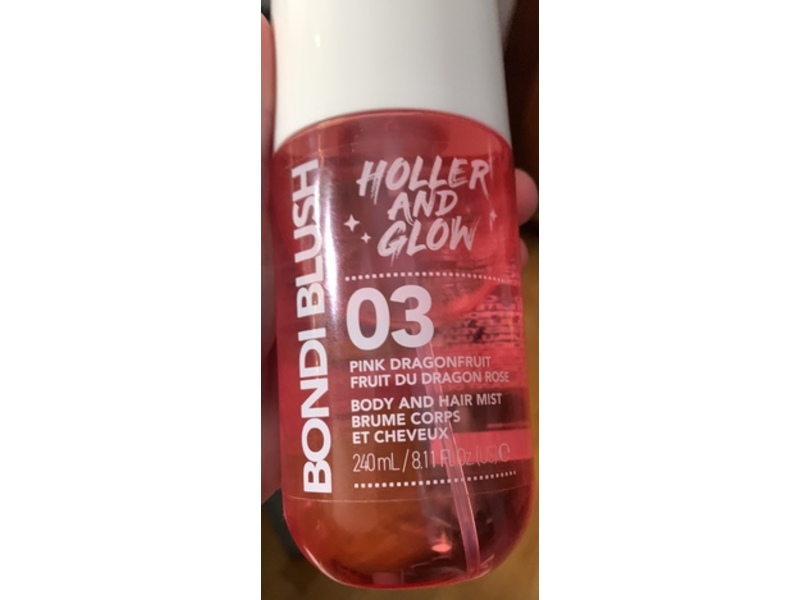 Holler And Glow Bondi Blush Body & Hair Mist, 03 Pink Dragonfruit, 8.11 fl oz/240 mL