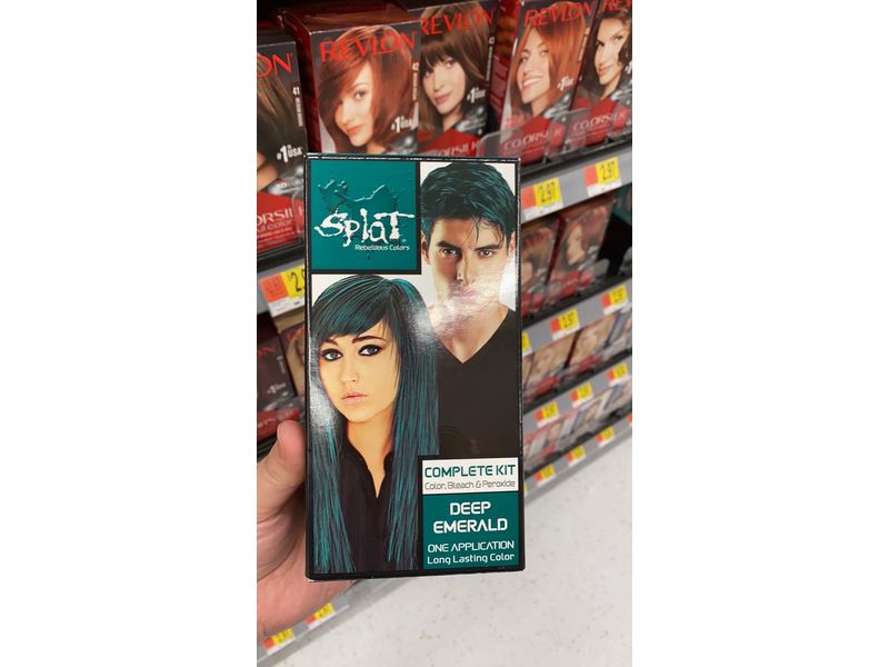 Splat Rebellious Colors Hair Coloring Complete Kit, Deep Emerald 1 ea (Pack of 4)