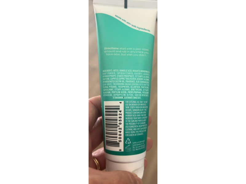 Lume Whole Body Deodorant, Minted Cucumber, 3.0 oz/85 g