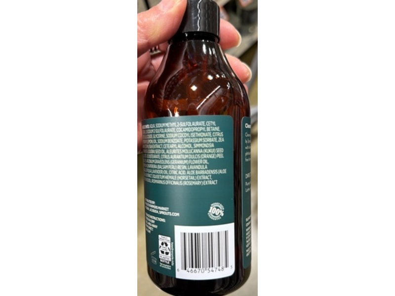 Real Root By Sprouts Moisturizing Hand Wash, Cherry Almond, 12 fl oz/354 mL