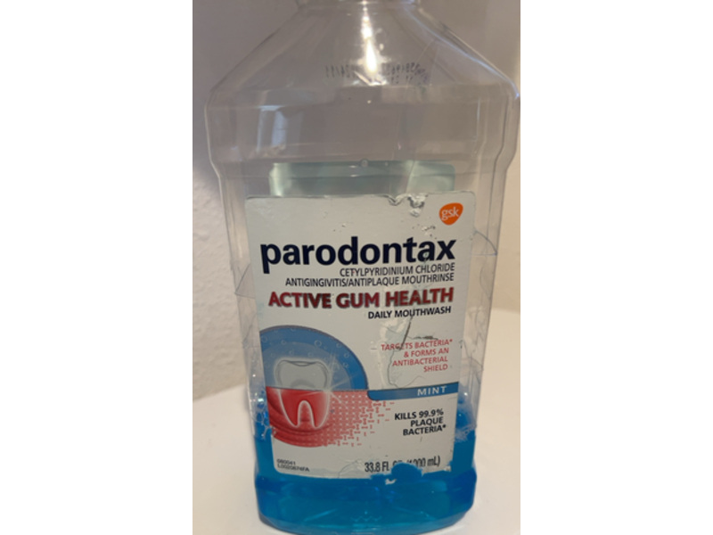 Parodontax Active Gum Health Mouthwash, Mint, 33.8 fl oz/1000 mL