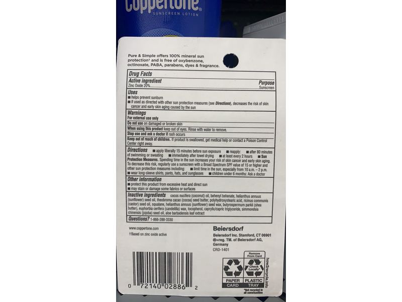 Coppertone Pure & Simple Baby SPF 50 Sunscreen Stick, 0.49 Ounce