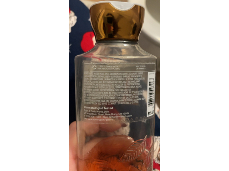 Bath & Body Works Pumpkin Pecan Waffles Shower Gel, Aloe + Vitamin E, 10 fl oz/295 mL