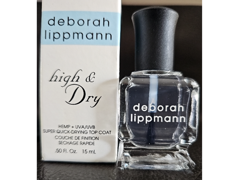 Deborah Lippmann High & Dry Super Quick-Drying Top Coat, 0.50 fl oz/15 mL