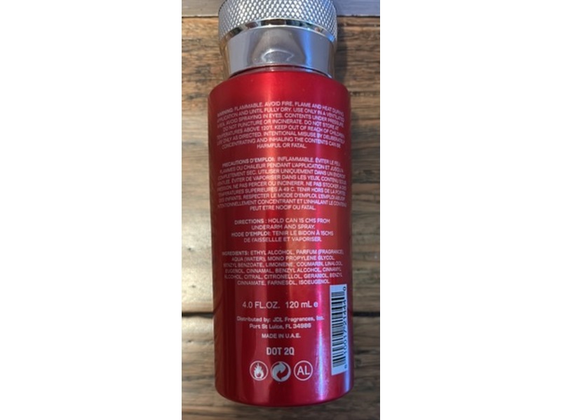 Beverly Hills Polo Club Natural Spray Deodorant, Blaze, 4.0 fl oz/120 mL