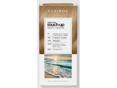 Clairol Total Root + Lengths Touch-Up Permanent Hair Color, Malibu, 1 Application