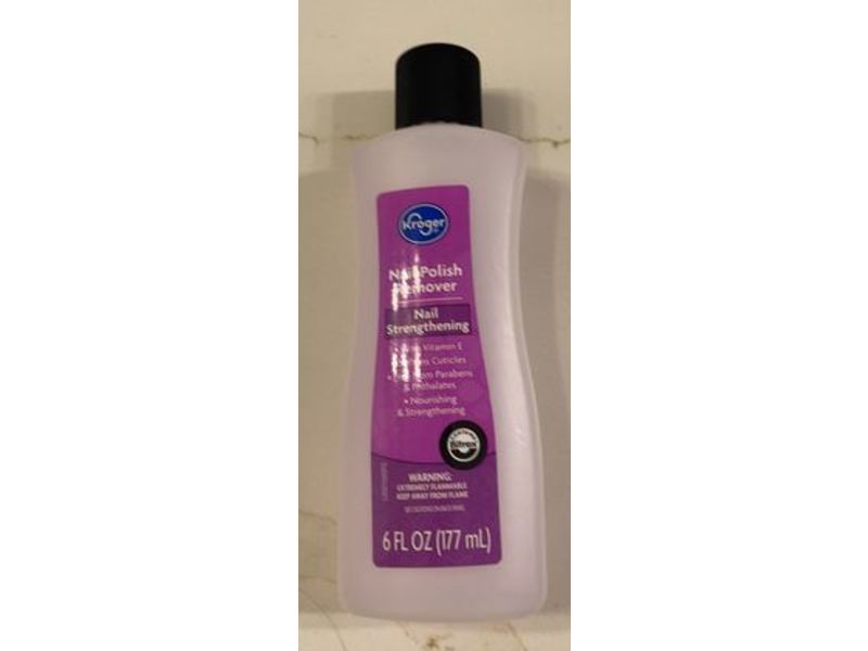 Kroger Nail Strengthening Nail Polish Remover, 6 fl oz/177 mL