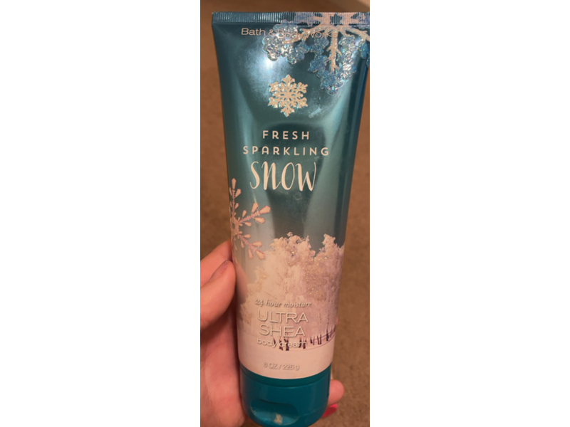 Bath & Body Works Fresh Sparkling Snow Cream, Ultra Shea, 8 oz/226 g