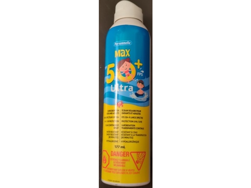 Personnelle Max Ultra Sunscreen, SPF 50+, 177 mL