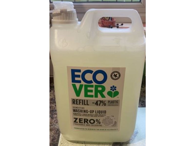 Ecover Refill Sensitive Washing-Up Liquid , Zero % Fragrance, 450 mL
