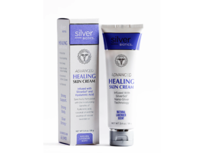 Silver Biotics Advanced Healing Lotion Cream, Natural Lavender Scent, 3.4 oz/96 g