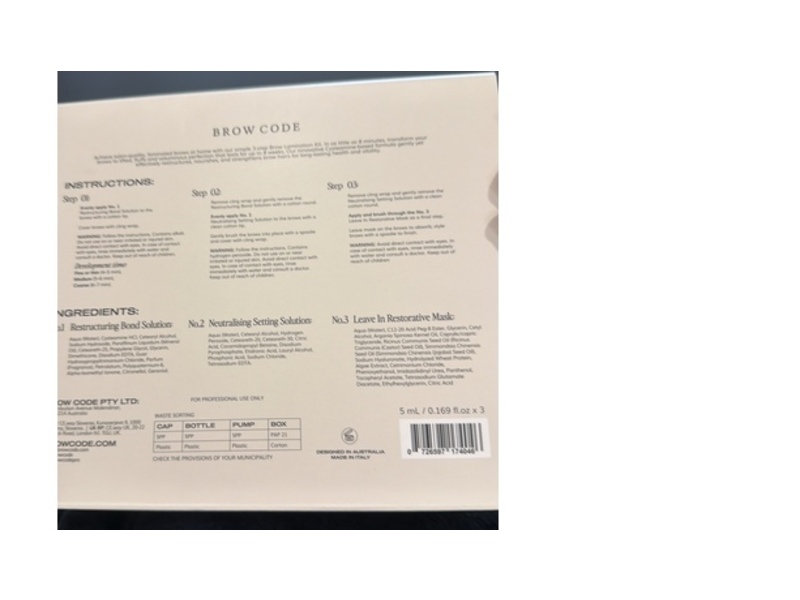 Brow Code At-Home Brow Lamination Kit