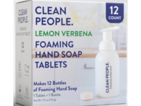 Clean People. Foaming Hand Soap Tablets, Lemon Verbena, 5.5 oz/156 g, 12 Count - thumbnail 1