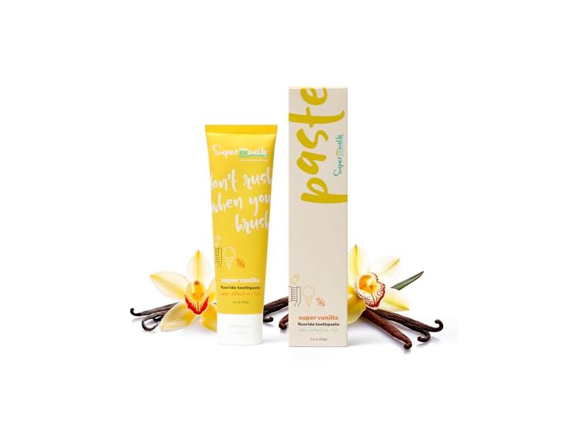 SuperMouth Fluoride Toothpaste, Super Vanilla, 3.4 oz/96 g