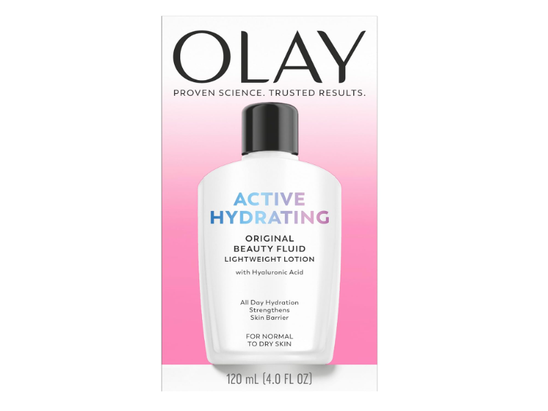 Olay Active Hydrating Beauty Fluid Lotion, 4 fl oz/120 mL, Pack Of 2
