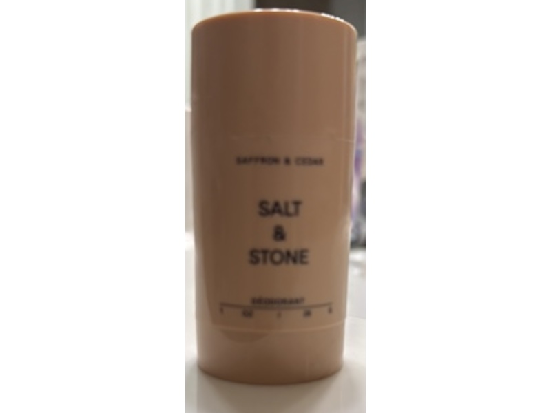 Salt & Stone Deodorant, Saffron & Cedar, 1 oz/28 g