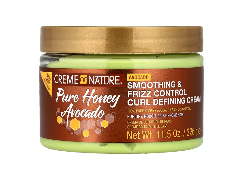 Creme of Nature Pure Honey Curl Defining Cream, Avocado, 11.5 oz/326 g