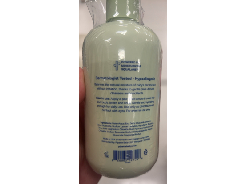 Pipette Baby Shampoo & Wash, Sweet Wildflower, 11.8 fl oz/351 mL