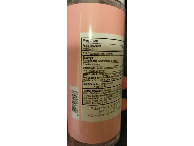 Pink Hand Sanitizer, Fresh Coconut, 8.4 fl oz/250 mL