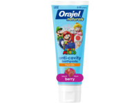 Orajel Naturals Anti-Cavity Toothpaste, Super Mario, Fluoride, Natural Berry Flavor, 5.8 oz/164 g - thumbnail 1