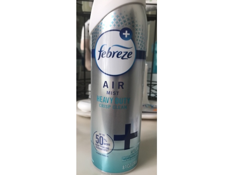 Febreze Heavy Duty Crisp Clean Air Mist, 8.1 oz/230 g, Pack Of 6