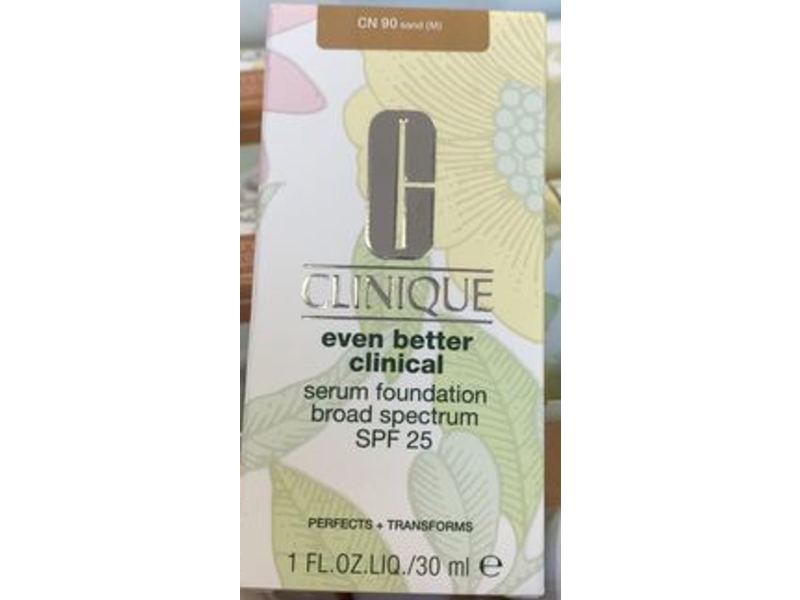 Clinique Even Better Clinical Serum Foundation, Cn 90 Sand, Perfects + Transforms, SPF 25, 1 fl oz/30 mL
