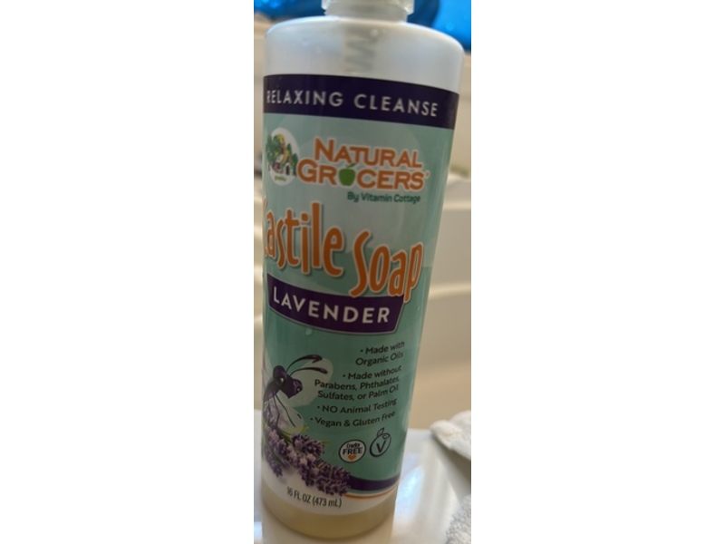 Natural Grocers Castile Soap, Lavender, 16 fl oz/473 mL