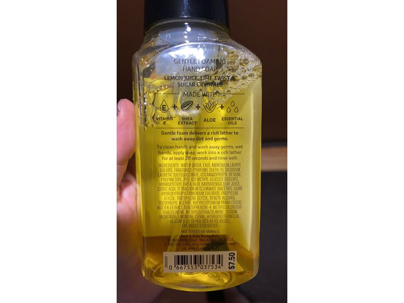 Bath & Body Works Gentle Foaming Hand Soap, Fresh Lemonade, 8.75 fl oz/259 ml