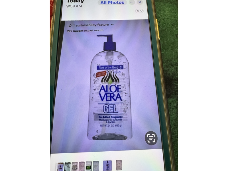 Fruit of The Earth Aloe Vera Gel, 24 oz/680 g