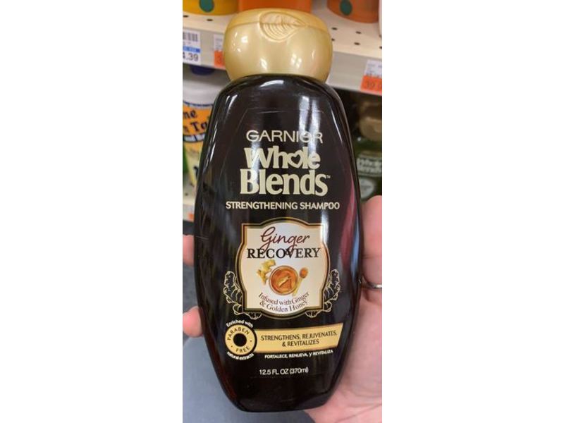 Garnier Whole Blends Ginger Recovery Strengthening Shampoo, 12.5 fl oz