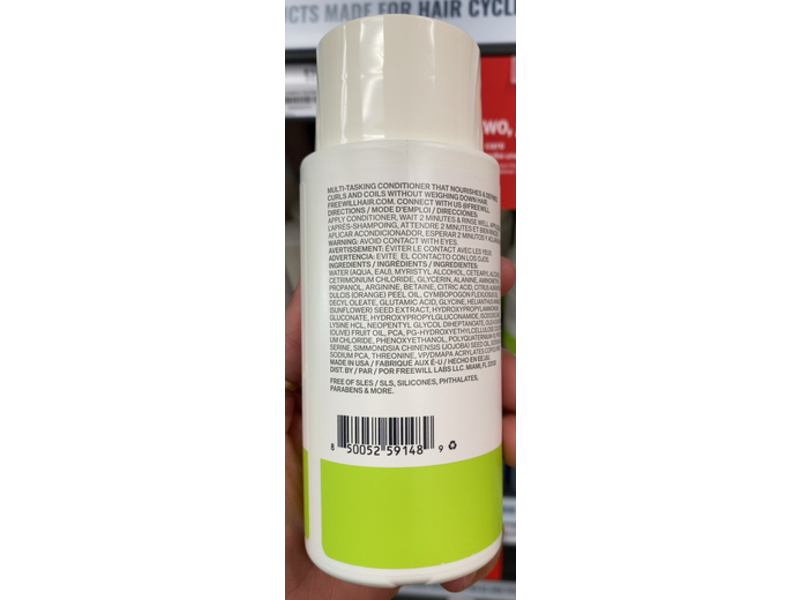 Freewill Curl Moisturizing Conditioner, 8.5 fl oz/250 mL