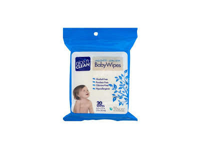 Nice 'N Clean Unscented Baby Wipes, 20 count