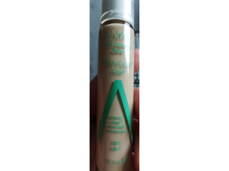 Almay Clear Complexion Make Myself Clear Liquid Foundation, 200 Buff, 1 fl oz/30 mL