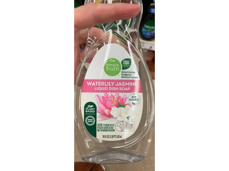Simple Truth Liquid Dish Soap, Waterlily Jasmine, 19 fl oz/561 mL