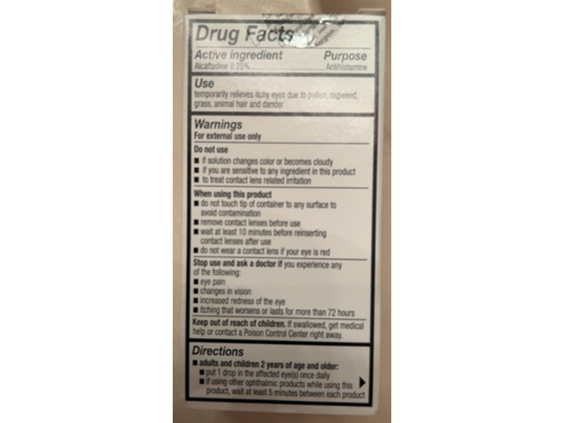 Lastacaft Once Daily Eye Allergy Itch Relief Eye Drops, 0.17 fl oz/5 mL