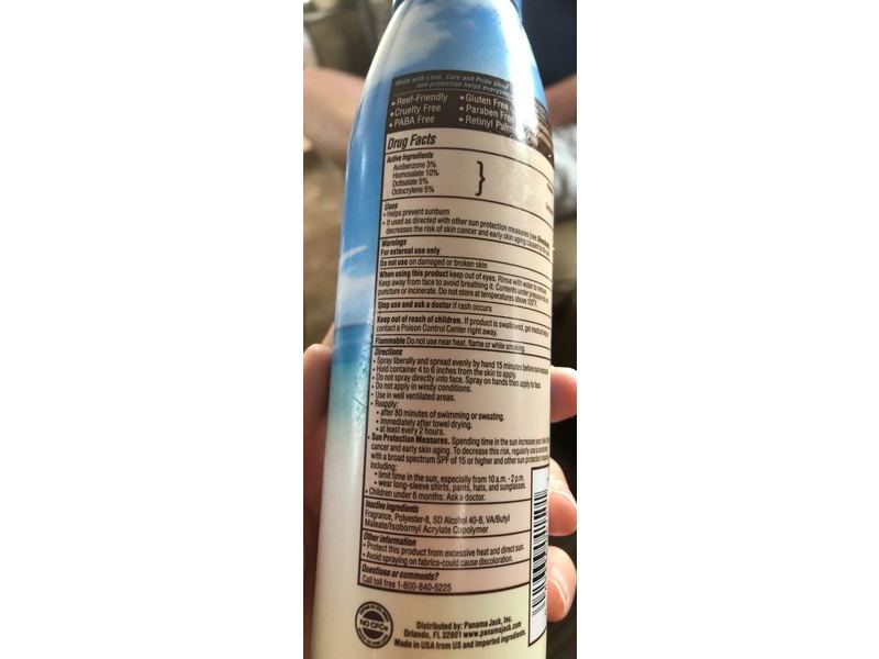 Panama Jack Sunscreen Spray, SPF 50, 5.5 oz/155 g