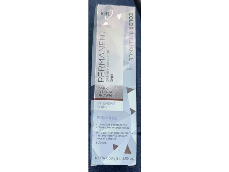 Ion Color Brilliance Permanent Hair Color, 3NN Dark Intense Brown, 2.05 oz/58.2 g