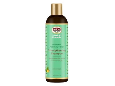 African Pride Strengthening Shampoo, Peppermint, Rosemary & Sage, 12 fl oz/354 mL