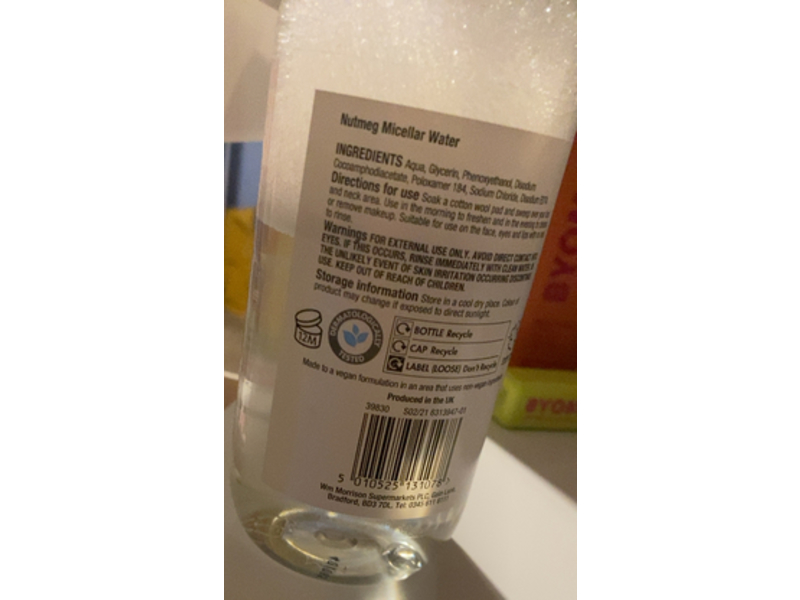 Nutmeg Skin Micellar Water, 500 mL