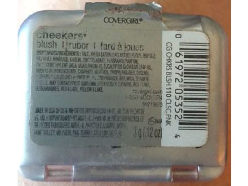 Covergirl Cheekers Blush, 110 Classic Pink, 0.12 oz/3 g