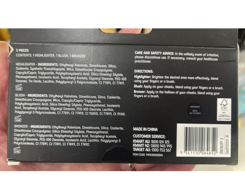 Oxx Cosmetics Cream Face Palette Highlighter + Blush & Bronzer, Medium/Deep,